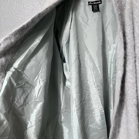 Vtg Lee Sands ANGORA Rabbit Hair Open Front Cardigan Sweater Jacket O/S Plus EUC - Picture 9 of 14